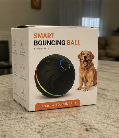 Smart Interactive Dog Ball – USB Rechargeable Automatic Bouncing Toy